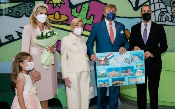 Ογκολογική Μονάδα Παίδων επισκέφθηκε το βασιλικό ζεύγος της Ολλανδίας