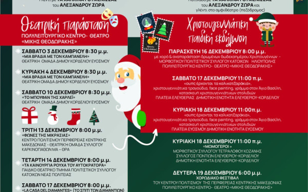 Με τα μηνύματα και τις ευχές μικρών μαθητών στολίζονται τα Χριστουγεννιάτικα δέντρα σε Κορδελιό και Εύοσμο