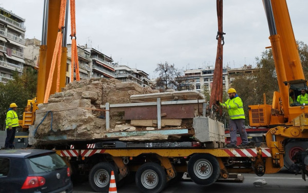 Θεσσαλονίκη: Το «Κρηναίο» επέστρεψε «σπίτι του» στο σταθμό «Αγία Σοφία» του μετρό (φωτ.)