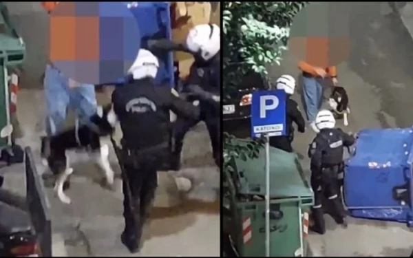 Θεσσαλονίκη: Αστυνομικοί πήγαν να συλλάβουν πολίτη και δεν τους άφησε ο σκύλος του (βίντεο)