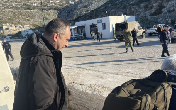 Στο Αγαθονήσι βρέθηκε ο Γ. Πλακιωτάκης (φωτ.)