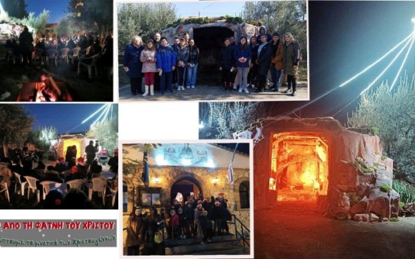 Σιδηρόκαστρο: Κλέβει την παράσταση η τρισδιάστατη φάτνη στον ελαιώνα του Ι.Ν. Αγ. Παρασκευής