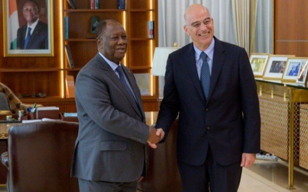 Ο Ν. Δένδιας πραγματοποιεί την πρώτη επίσκεψη Έλληνα υπουργού Εξωτερικών στην Ακτή Ελεφαντοστού 