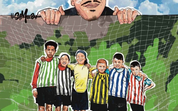 Άλκης Καμπανός: Γκράφιτι με ηχηρό μήνυμα κατά της οπαδικής βίας από το 11ο Δημοτικό Σχολείο Καλαμαριάς 