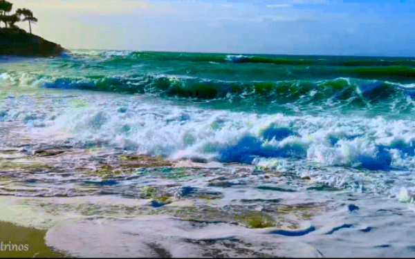 Εντυπωσιακό βίντεο: Τα... παιχνίδια του νοτιά στη Θάσο 