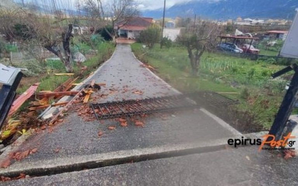 Παραμυθιά: Μετρούν ζημιές από το χτύπημα της κακοκαιρίας (φωτ.)