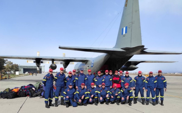Σεισμός στην Τουρκία: Αναχώρησε η ελληνική αποστολή βοήθειας (φωτ.)