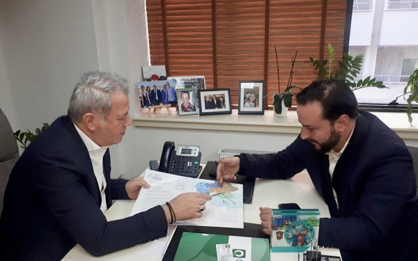 Ενημερωτική συνάντηση του Διαμαντή Γκολιδάκη με τον Πρόεδρο του ΦΟΔΣΑ Κεντρικής Μακεδονίας, Μιχάλη Γεράνη