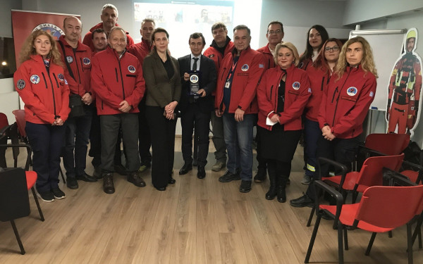 Θεσσαλονίκη: Ο Τούρκος πρόξενος στην έδρα της ΕΟΔ (φωτ.)