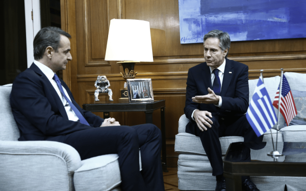 Για εμβάθυνση των ελληνοαμερικανικών σχέσεων έκαναν λόγο Μητσοτάκης-Μπλίνκεν στο Μ. Μαξίμου (βίντεο)