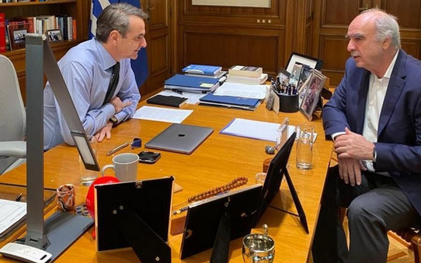 Συνάντηση Μητσοτάκη - Μεϊμαράκη στο Μαξίμου