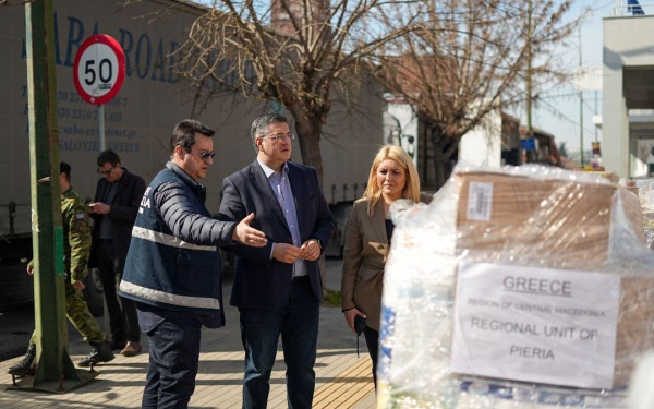Εκατόν είκοσι τόνοι ανθρωπιστικής βοήθειας από την Περιφέρεια στους σεισμόπληκτους της Τουρκίας και της Συρίας