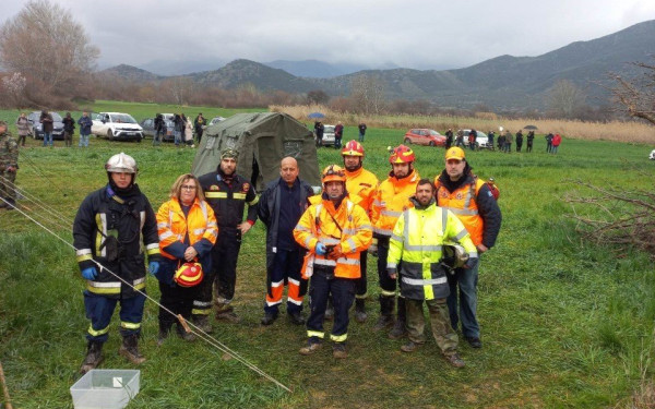 Στις επιχειρήσεις στα Τέμπη και η Πολιτική Προστασία Θέρμης