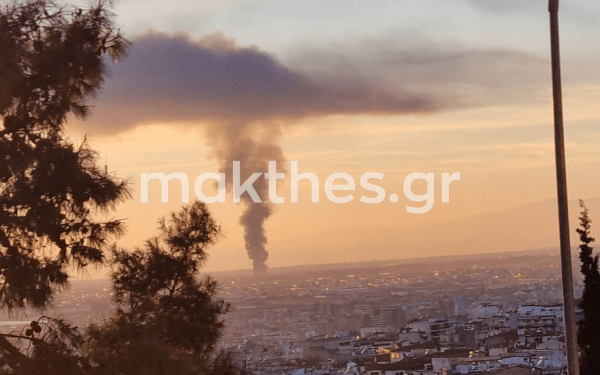 Σίνδος: Ολοκληρώθηκε η κατάσβεση της φωτιάς που ξέσπασε σε εγκαταλελειμμένο εργοστάσιο 