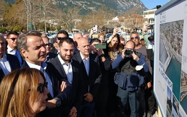 Περιοδεία Μητσοτάκη στη Φθιώτιδα - «Στο τραπέζι» το Αναπτυξιακό Πρόγραμμα Στερεάς Ελλάδας