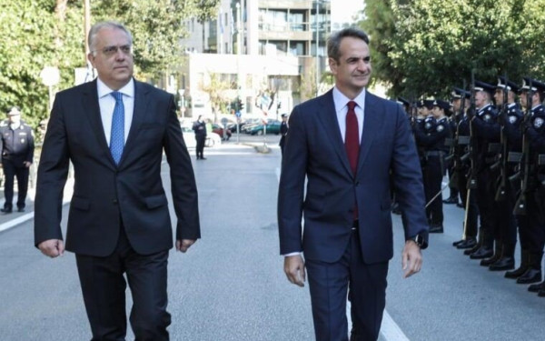 Στην Αλεξανδρούπολη Μητσοτάκης - Θεοδωρικάκος για τον φράκτη στον Έβρο