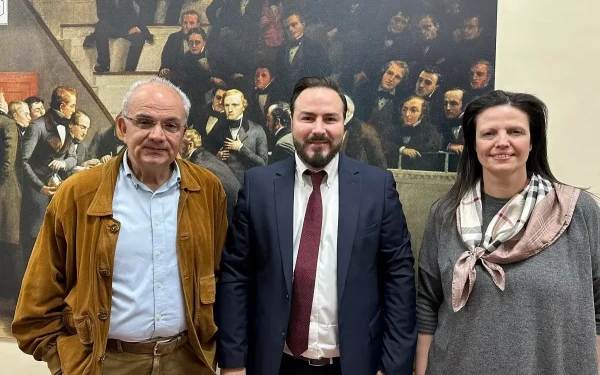 Θεσσαλονίκη: Επίσκεψη Διαμαντή Γκολιδάκη στο Τμήμα Ιατρικής ΑΠΘ (φωτ.)