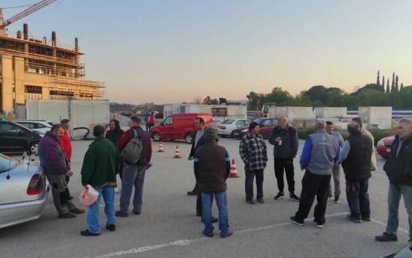 Θεσσαλονίκη: Αποχή των εργαζομένων στο εργοτάξιο στο Διαβαλκανικό 