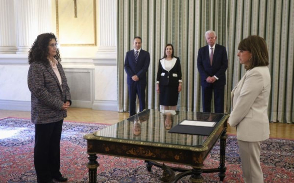 Ορκίστηκε υπηρεσιακή υπ. Εσωτερικών η Καλλιόπη Σπανού