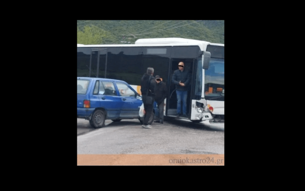 Ωραιόκαστρο: Σύγκρουση αστικού ΚΤΕΛ με ΙΧ