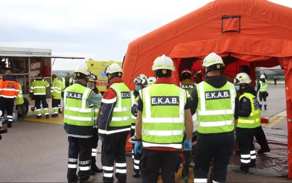 ΕΚΑΒ – Ασκήσεις ετοιμότητας: Πυρκαγιά στο αεροδρόμιο ΜΑΚΕΔΟΝΙΑ 