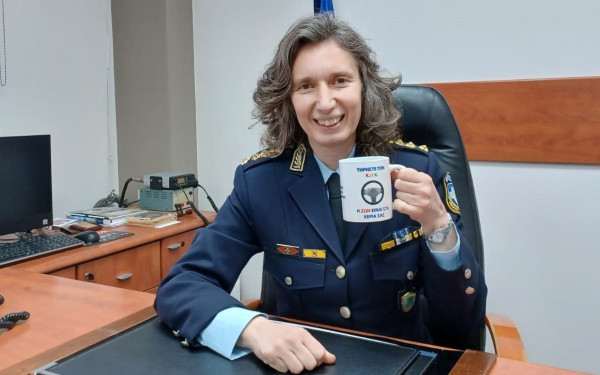 Πρωινός καφές με τη Διευθύντρια Τροχαίας Θεσσαλονίκης Παρασκευή Παπαγεωργοπούλου