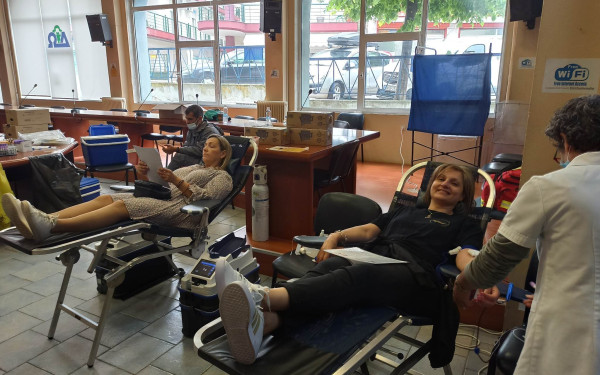 Μήνυμα ζωής έστειλαν εθελοντές αιμοδότες από το Ωραιόκαστρο