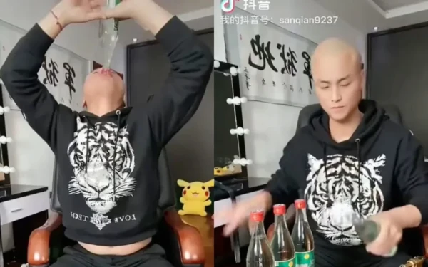 Κινέζος influencer πέθανε αφού ήπιε επτά μπουκάλια αλκοόλ σε ζωντανή σύνδεση  (βίντεο)