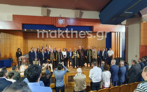 Ο πρόεδρος της ΑLUMIL Γιώργος Μυλωνάς, επίτιμος διδάκτορας του ΠΑΜΑΚ