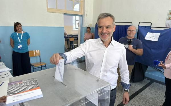 Ψήφισε ο δήμαρχος Θεσσαλονίκης Κωνσταντίνος Ζέρβας (βίντεο & φωτ.)