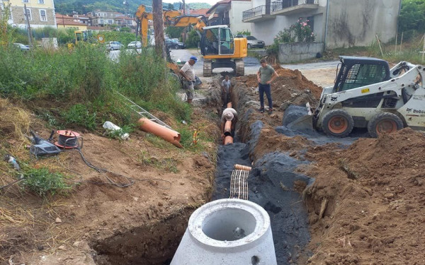 Χαλκιδική: Προχωράει το μεγάλο έργο της αποχέτευσης σε Αρναία και Παλαιοχώρι (φωτ.)