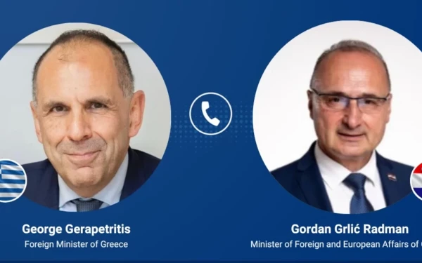 Τηλεφωνική επικοινωνία Γεραπετρίτη με τον ΥΠΕΞ της Κροατίας