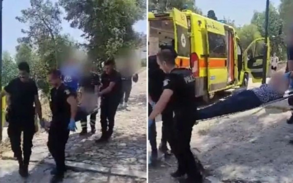 Τουρίστρια κατέρρευσε από τον καύσωνα στην Ακρόπολη - Αστυνομικοί την πήραν με φορείο (βίντεο)