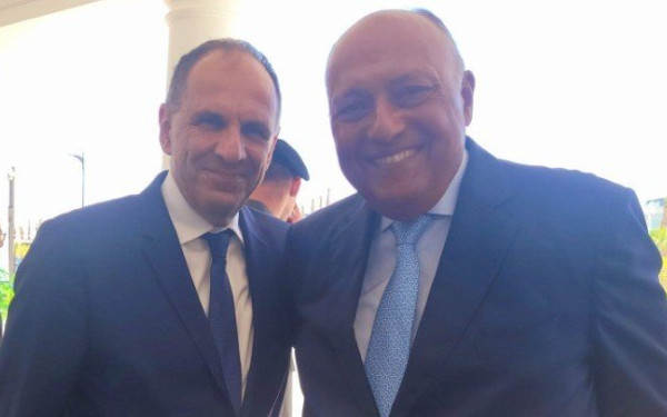 Συνάντηση Γ. Γεραπετρίτη με τον υπουργό Εξωτερικών της Αιγύπτου