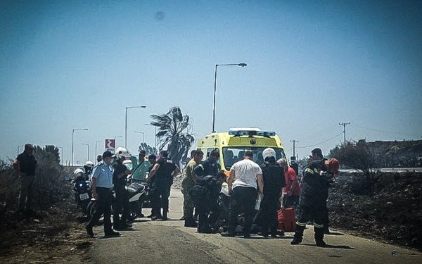 Ρόδος: Στο νοσοκομείο ένας αστυνομικός και ένας πυροσβέστης από την μάχη με τη φωτιά