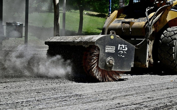Εργασίες ασφαλτόστρωσης στο Δήμο Θεσσαλονίκης το Σάββατο