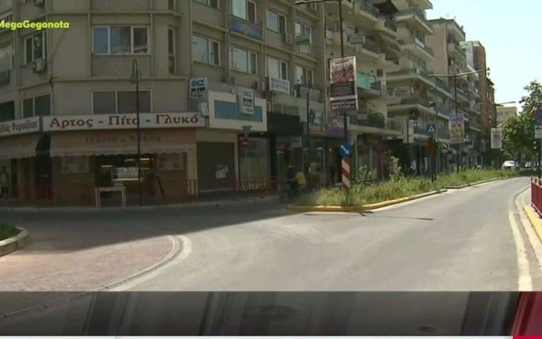 Πόλη-φάντασμα η Λάρισα: Ο «Κλέων» έφερε 47,5 βαθμούς Κελσίου και εικόνες... lockdown (βίντεο)