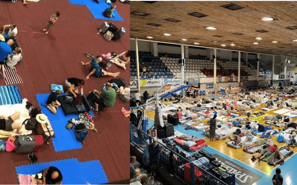 Φωτιά στη Ρόδο: Άνθρωποι κοιμούνται σε χαρτόκουτα - «Δεν διαθέτουμε την απαραίτητη υποδομή» ομολογεί αντιδήμαρχος (βίντεο)