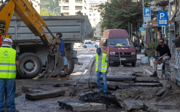 Θεσσαλονίκη: Χωρίς νερό περιοχές του κέντρου - Πότε θα αποκατασταθεί το πρόβλημα