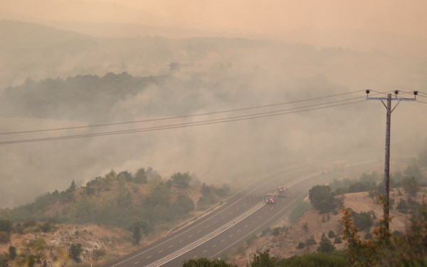 Φωτιά στο Δίστομο Βοιωτίας 
