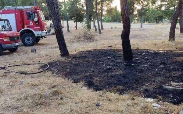 Θεσσαλονίκη: Η πυροσβεστική πρόλαβε φωτιά στο Σέιχ Σου (Φωτ.)
