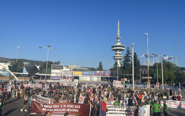 Θεσσαλονίκη: Μεγάλη συμμετοχή στο συλλαλητήριο στη ΧΑΝΘ (βίντεο, φωτ.)