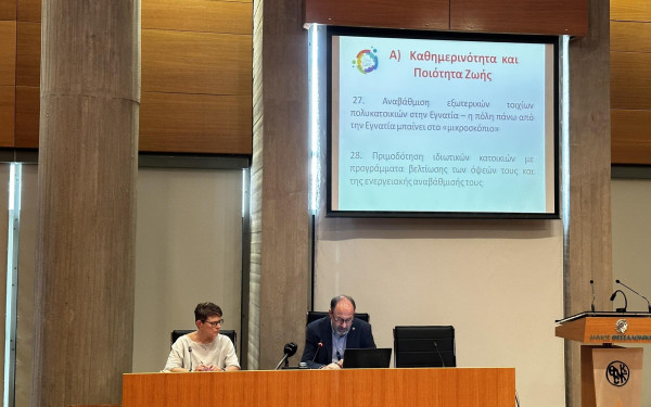 Παρουσίασε το πρόγραμμά του ο υπ. δήμαρχος Θεσσαλονίκης Δρόσος Τσαβλής δίνοντας έμφαση στα... αυτονόητα