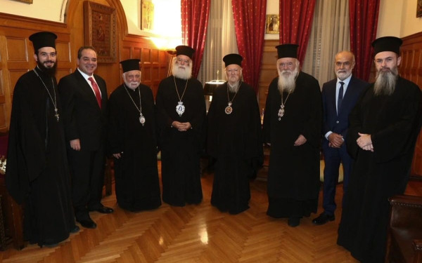 Υποδοχή Προκαθημένων και Εκπροσώπων Ορθοδόξων Εκκλησιών στην Αρχιεπισκοπή Αθηνών (φωτ.)