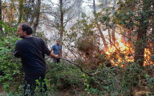 Υπό έλεγχο η φωτιά στο Βρωμονέρι Πηλίου - Επιχειρούν ισχυρές δυνάμεις της Πυροσβεστικής