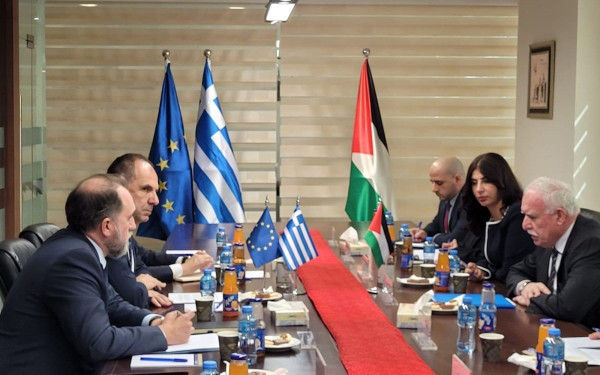 Η κατάσταση στη Γάζα στο επίκεντρο της επίσκεψης Γεραπετρίτη σε Παλαιστίνη και Ισραήλ (φωτ.)