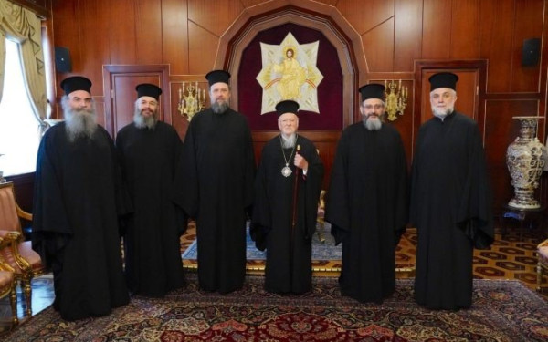Στο Φανάρι ο νέος μητροπολίτης Θεσσαλονίκης Φιλόθεος μαζί με τους υπόλοιπους νεοεκλεγέντες (φωτ.)