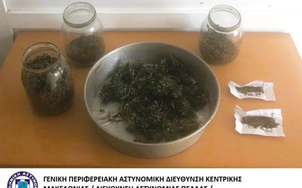Πέλλα: Συνελήφθη με 133,9 γραμμάρια κάνναβης στην κατοχή του