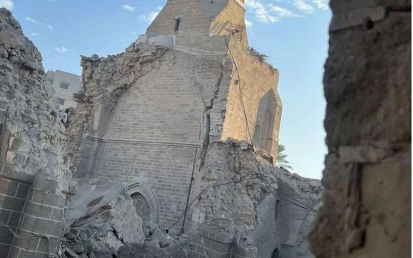 Το Ισραήλ βομβάρδισε το μεσαιωνικό τέμενος Ομάρι στη Γάζα (βίντεο & φωτ.)