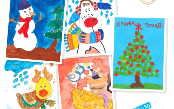 Με ζωγραφιές παιδιών οι φετινές χριστουγεννιάτικες κάρτες του Δήμου Πυλαίας - Χορτιάτη 